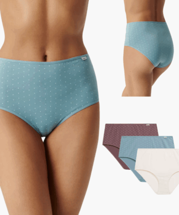 3-PACK Figi damskie Atlantic Maxi 3LP-223-ROSJ/ECR/SZG bawełniane WYPRZEDAŻ