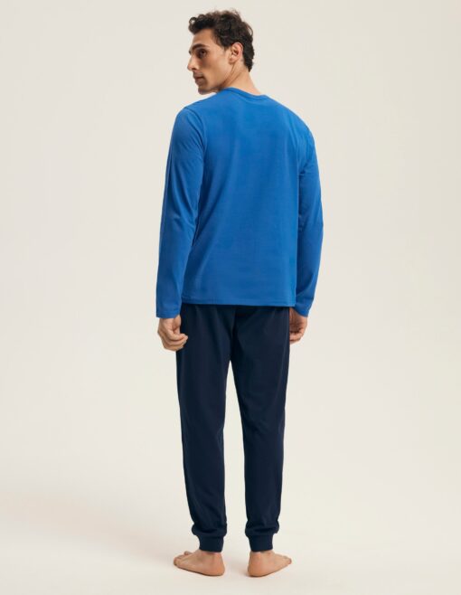 Piżama męska Henderson bawełniana 43472 LOOP 55X blue - obrazek 2