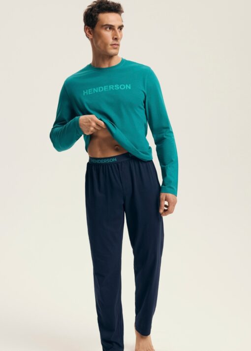 Piżama męska Henderson bawełniana 43490 VISE 77X green - obrazek 2