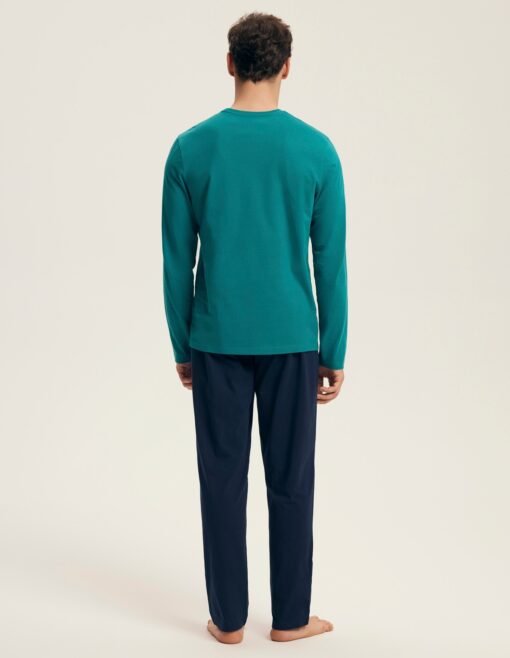 Piżama męska Henderson bawełniana 43490 VISE 77X green - obrazek 3