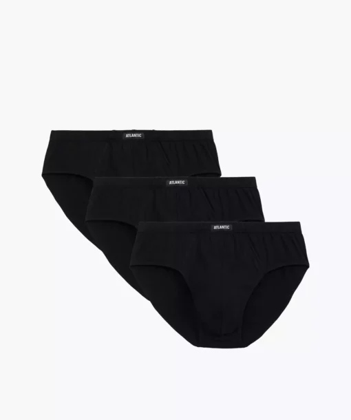 3-PACK Slipy męskie Atlantic bawełniane 3BMP-006-czarny WYPRZEDAŻ - obrazek 9