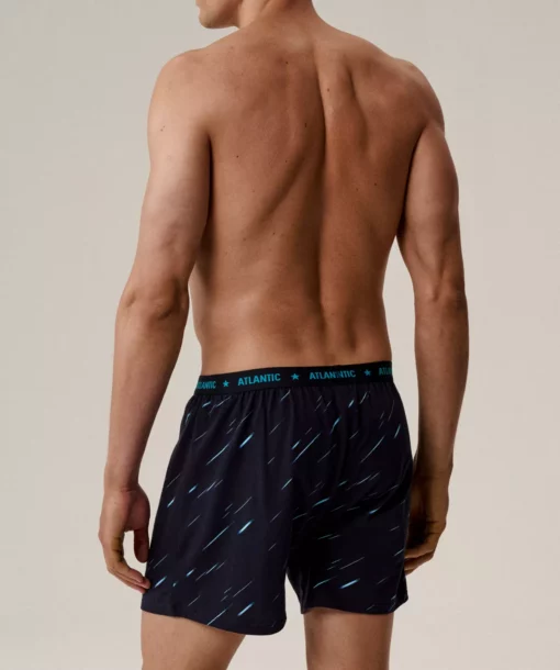 2-PACK Bokserki męskie Atlantic luźne 2MBX-085-GRANATOWY - obrazek 3