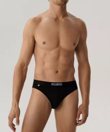 Alternative view of 3-PACK Slipy męskie Atlantic sport 3MP-094-CZARNY WYPRZEDAŻ