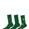 Skarpety Cornette Premium Świąteczne A57 A'3 39-47 zielony WYPRZEDAŻ