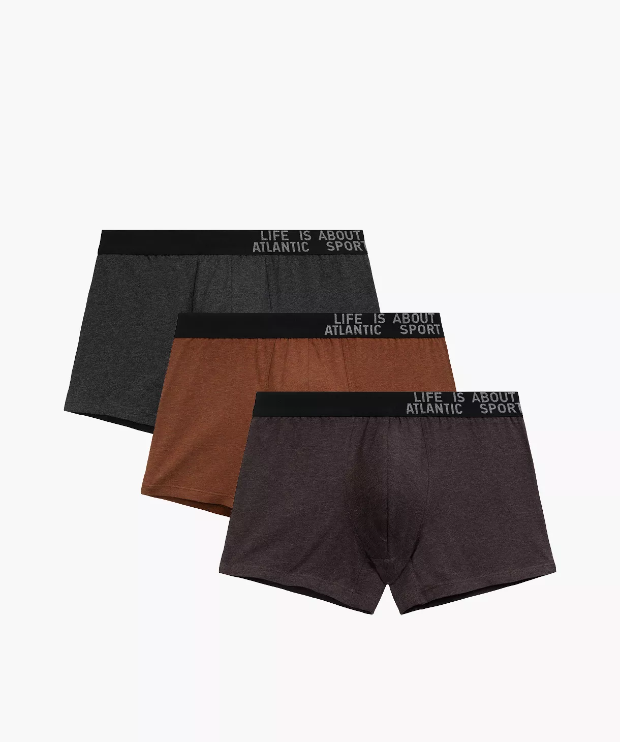 3-PACK Bokserki męskie Atlantic 3MH-226-SZMC/CEMC/BRM