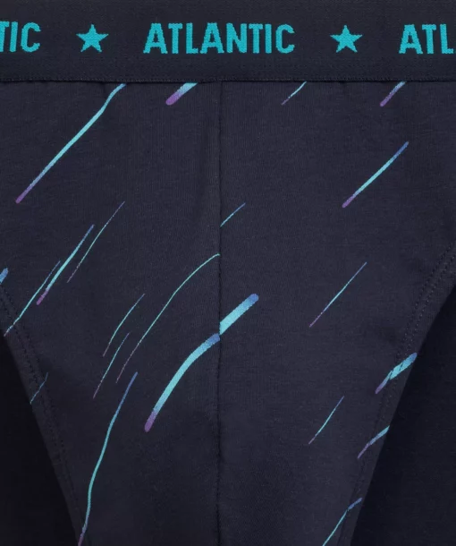 3-PACK Slipy męskie Atlantic sport 3MP-207-GRANATOWY - obrazek 5