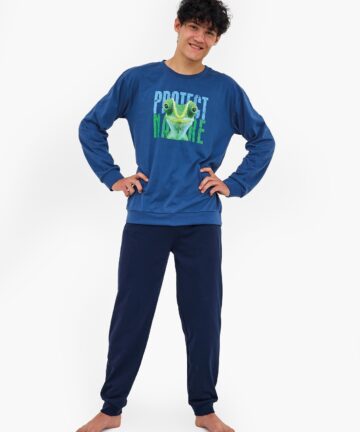 Alternative view of Piżama młodzieżowa Cornette 999/55 Protect 164-188 jeans WYPRZEDAŻ