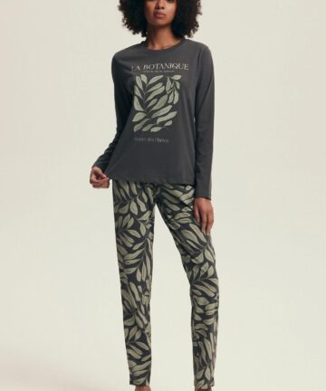 Alternative view of Piżama damska Henderson Ladies 43685 Danna szara długa bawełna