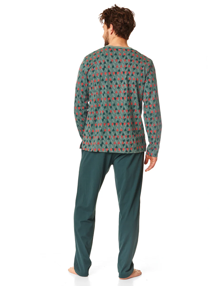 Piżama męska KEY bawełniana MNS-916 B22 zielony - obrazek 2