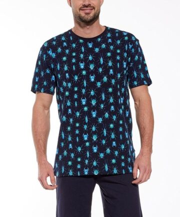 Piżama męska Cornette 323/158 bawełniana krótka Bettles WYPRZEDAŻ