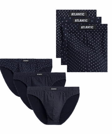 Slipy Atlantic sport 3MP-166-GRA/GRA/GRA, 3-pak, grantowe WYPRZEDAŻ