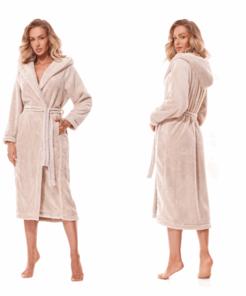 Szlafrok damski L&L 2322 Soft angora WYPRZEDAŻ