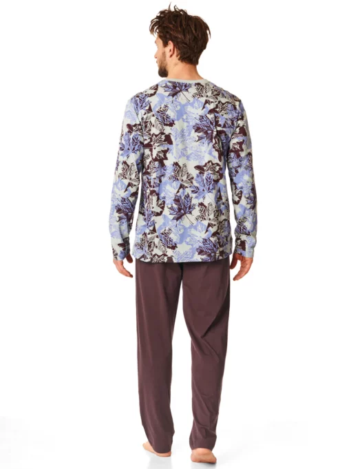 Piżama męska KEY bawełniana MNS-511 B22 brąz - obrazek 3