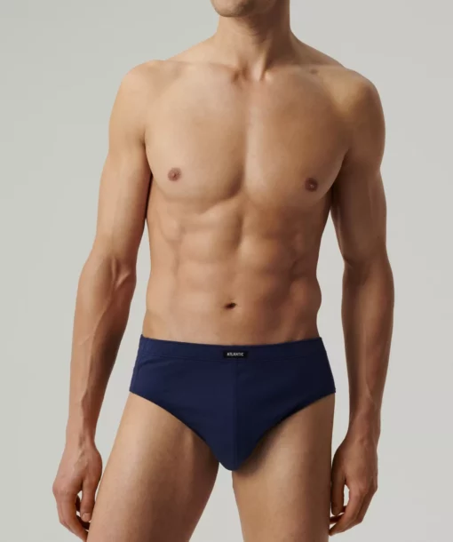 5-PACK Slipy męskie Atlantic Classic 5SMP-003- GRA/NIEC/ZIEJ/IND/NIEC WYPRZEDAŻ - obrazek 2