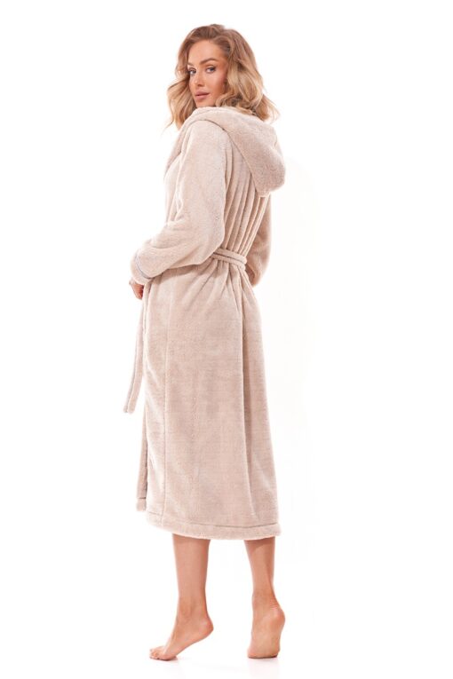Szlafrok damski L&L 2322 Soft angora WYPRZEDAŻ - obrazek 3