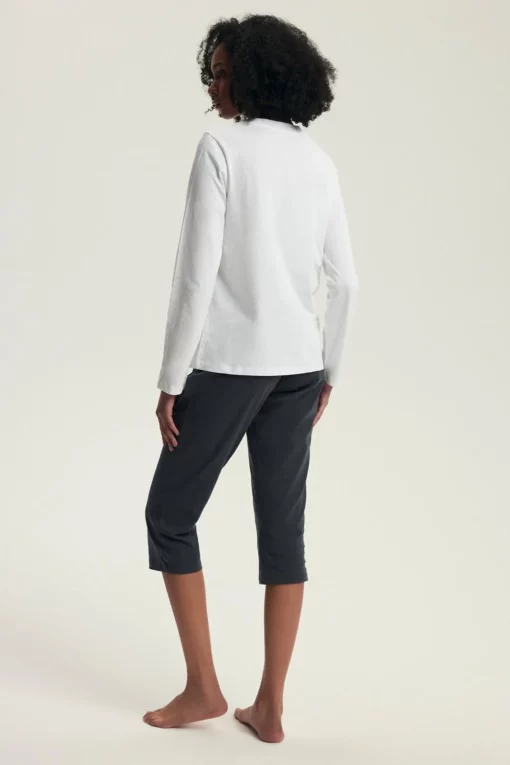 Piżama damska Henderson Ladies bawełniana 43686 Danna cream - obrazek 3