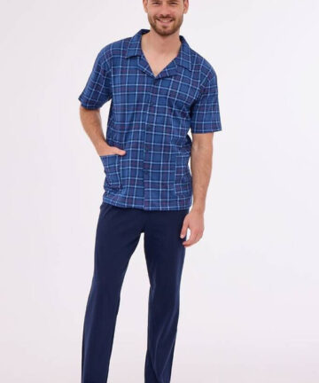 PIŻAMA CORNETTE PM-318/51 granat bawełniana WYPRZEDAŻ