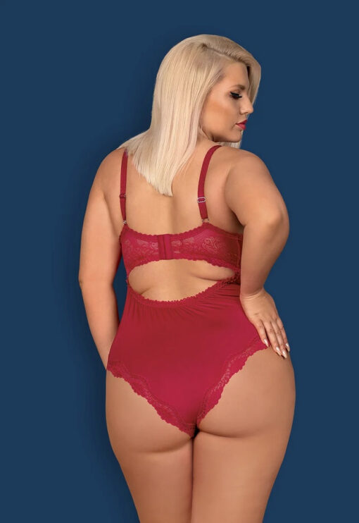 BODY OBSESSIVE ROSALYNE czerwony - obrazek 2