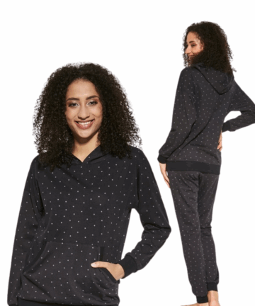 Piżama damska CORNETTE PD-460/298 CORA czarny WYPRZEDAŻ