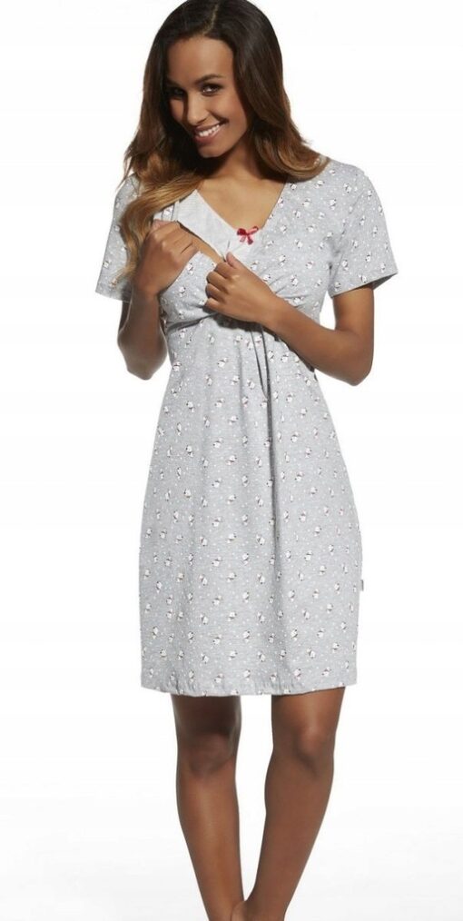 Koszula dla Mam karmiących Cornette 693/117 White Bear WYPRZEDAŻ - obrazek 3