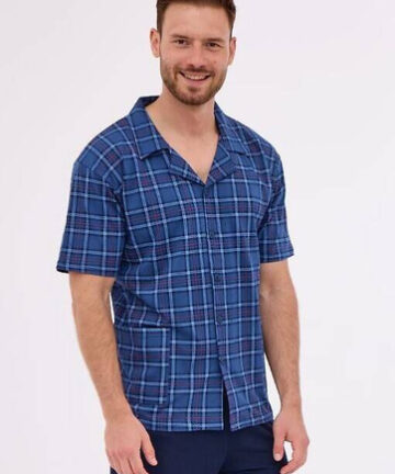 Alternative view of PIŻAMA CORNETTE PM-318/51 granat bawełniana WYPRZEDAŻ