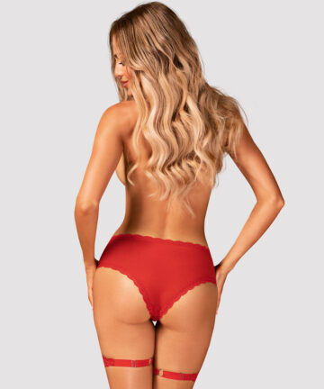 FIGI OBSESSIVE BELOVYA Z PASKAMI DO POŃCZOCH czerwony