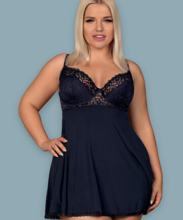 Alternative view of KOMPLET OBSESSIVE DRIMERA BABYDOLL I STRINGI niebieski ciemny