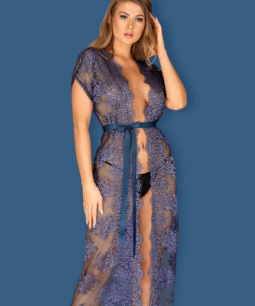 KOMPLET OBSESSIVE FLOWLACE PENIUAR niebieski