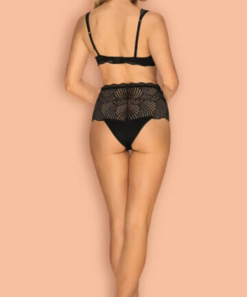 KOMPLET OBSESSIVE KLARITA 2-CZĘŚCIOWY czarny