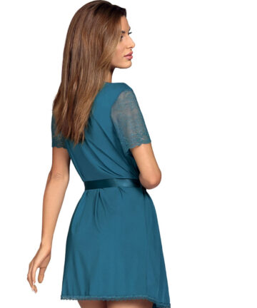 KOMPLET OBSESSIVE MIAMOR SZLAFROK I STRINGI TURKUS turkus