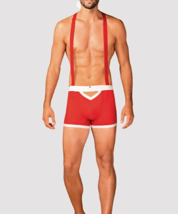 KOMPLET OBSESSIVE MR CLAUS czerwony