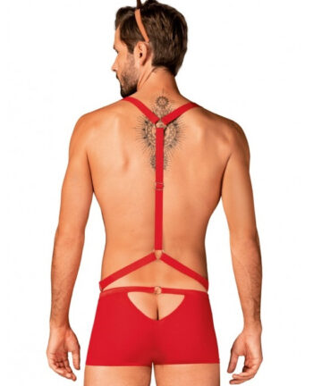 Alternative view of KOMPLET OBSESSIVE MR REINDY czerwony