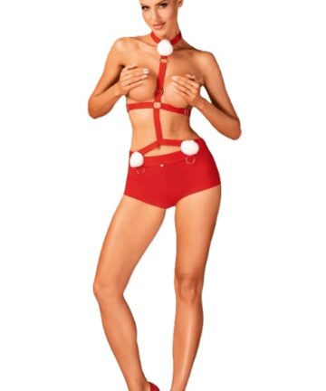 Alternative view of KOMPLET OBSESSIVE MS REINDY czerwony