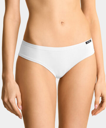 Alternative view of 3-PACK Figi damskie Atlantic Mini Back bawełniane 3BLP-586-białe WYPRZEDAŻ