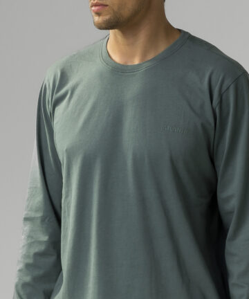 Alternative view of Piżama męska Atlantic NMP-372-SZG_SZM  bawełniana długa WYPRZEDAŻ