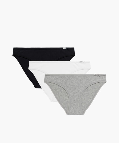 3-PACK Figi damskie Atlantic Bikini 3CLP-001-CZA/BIA/SZMJ WYPRZEDAŻ - obrazek 5
