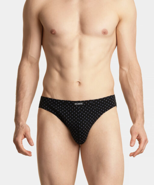 3-PACK Slipy męskie Atlantic sport 3MP-100/02-CZA/NIEC/NIE WYPRZEDAŻ - obrazek 2