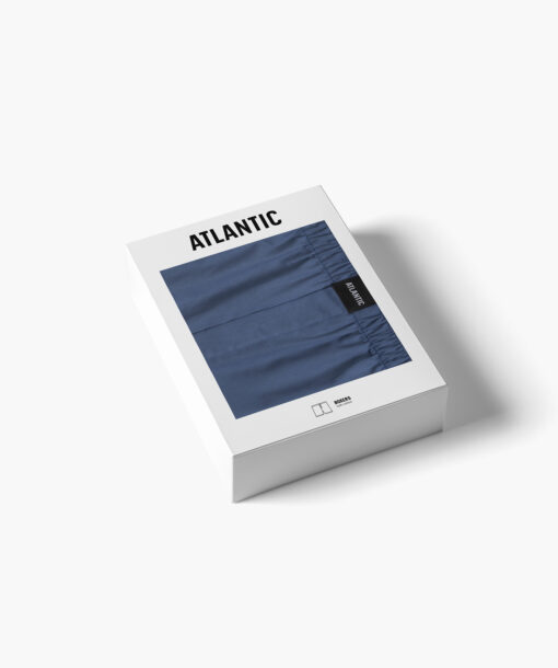 Bokserki męskie luźne Atlantic MBT-003 indygo WYPRZEDAŻ - obrazek 5