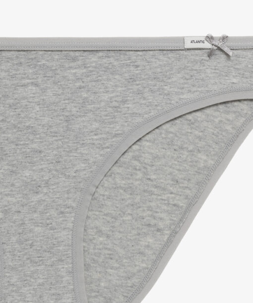 3-PACK Figi damskie Atlantic Bikini 3CLP-001-CZA/BIA/SZMJ WYPRZEDAŻ - obrazek 3