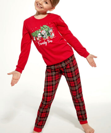 Piżama dziewczęca Cornette DZ 594/159 Family Time czerwona WYPRZEDAŻ