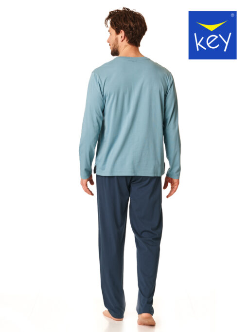 Piżama męska KEY bawełniana MNS-861 B23 morski - obrazek 2