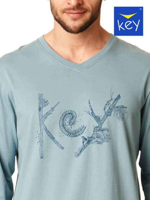 Piżama męska KEY bawełniana MNS-861 B23 morski - obrazek 6