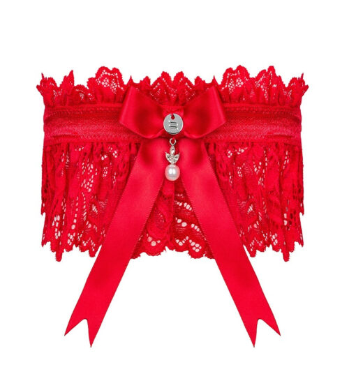 PODWIĄZKA OBSESSIVE AMOR CHERRIS czerwony - obrazek 2