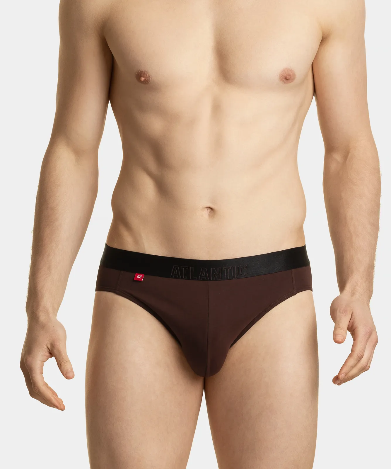 Slipy męskie sport MP-1573-CZEKOLADOWY WYPRZEDAŻ