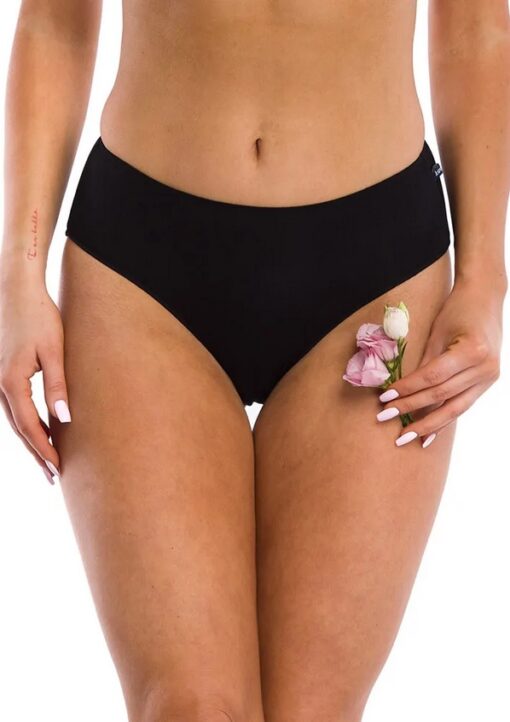 2-PACK Figi damskie KEY LPC-001 bawełniane czarne WYPRZEDAŻ - obrazek 2