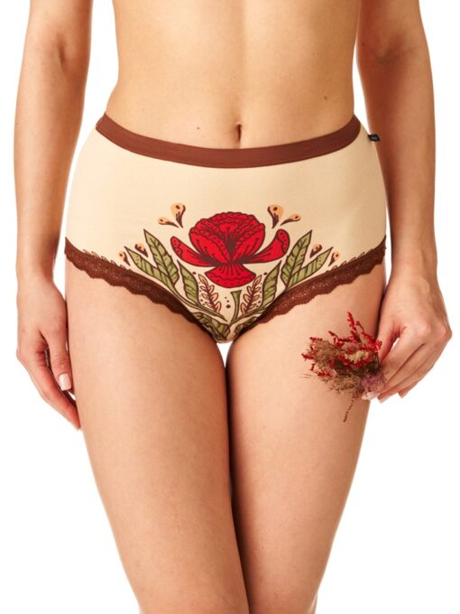 2-PACK Figi damskie KEY LPF-643 B22 mix kolorów bawełniane WYPRZEDAŻ - obrazek 2