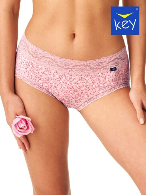 2-PACK Figi damskie KEY LPC-640 B24 mix kolorów bawełniane WYPRZEDAŻ - obrazek 2