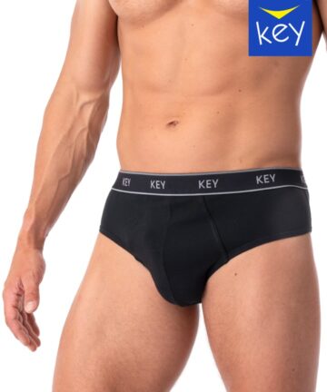 Alternative view of 2-PACK slipy męskie KEY MPP-222 A25 czarny bawełniane WYPRZEDAŻ