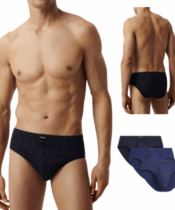 3-PACK Slipy męskie Atlantic Classic 3MP-188-GRA/NIE/NIEC bawełniane