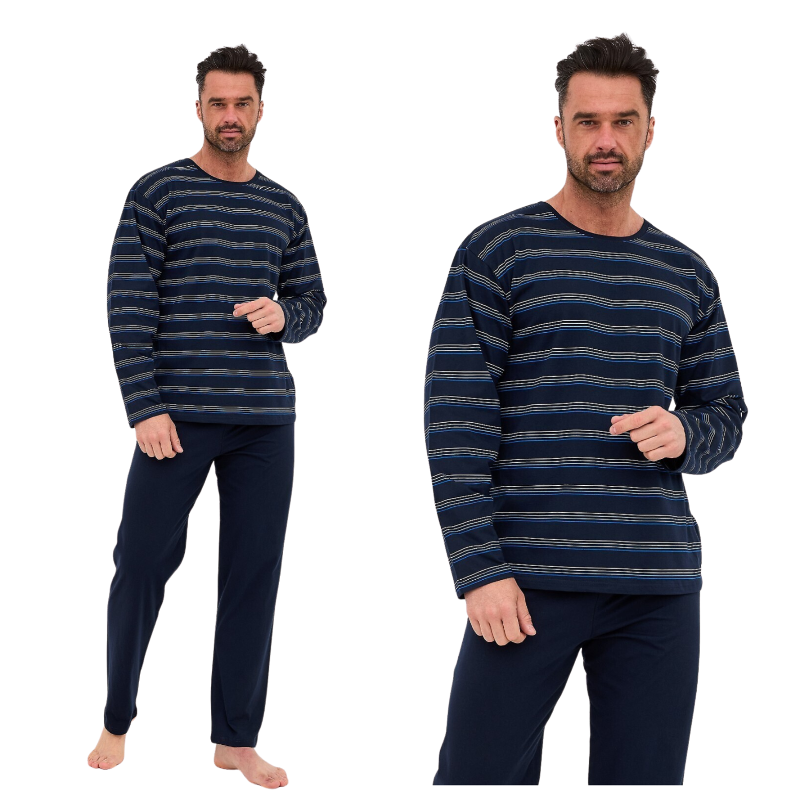Piżama męska Cornette Various 138/55 długa granatowy